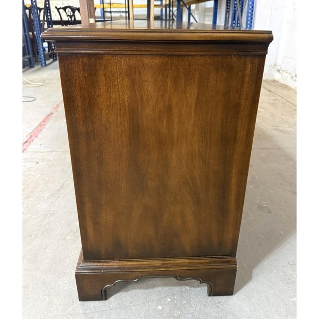 Drexel 18th Century Collection Banded Dresser With Dual Mirrors For Sale - Image 10 of 17