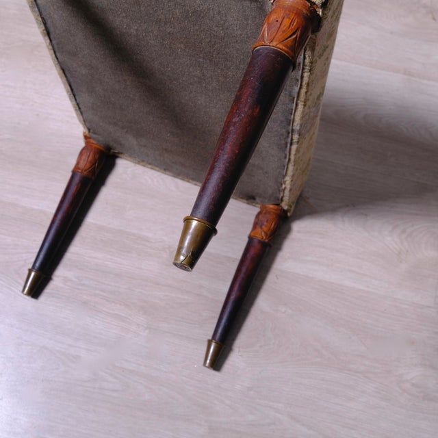 Vintage Italian Lounge Chairs and Ottoman, 1950s, Set of 3 For Sale - Image 13 of 15