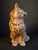 Antique Cast Iron Seated Cat Doorstop Vintage Orange Painted Feline Figure 4lb For Sale - Image 12 of 18