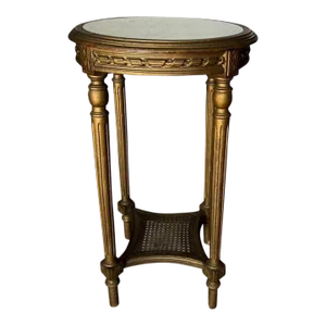 19th Century Antique French Louis XVI Style Gilt Side Table.