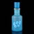 Beautiful and rare, vintage Murano hand blown blue satin glass surface and cut murrines Italian art glass bottle /...