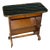 Side Table with Newspaper Stand and Glass Top, 1950s For Sale