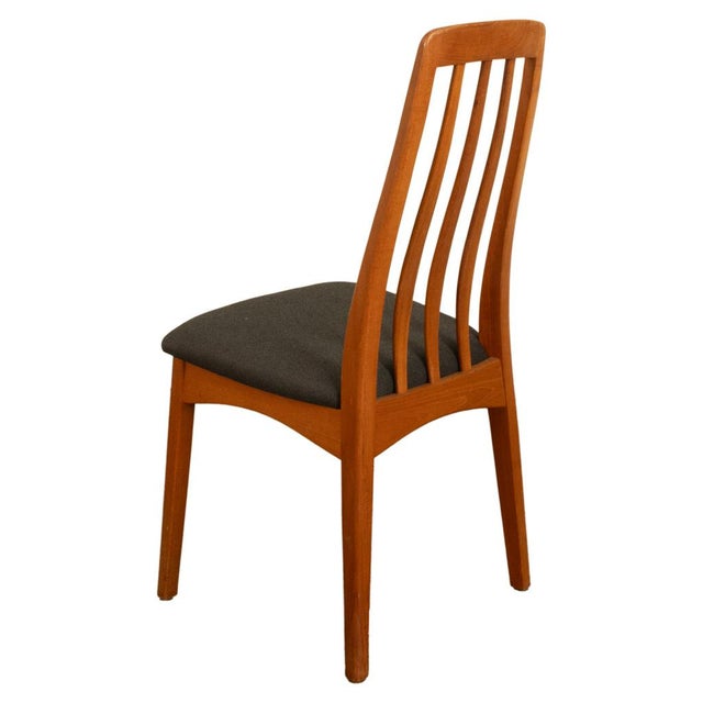 Set 4 Danish Mid Century Modern "Eva" Teak Dining Chairs by Niels Koefoed 1964 For Sale - Image 18 of 18