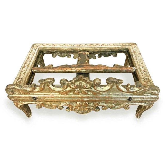 Venetian Rococo Carved and Gilded Table Lectern, 1700s For Sale - Image 4 of 10