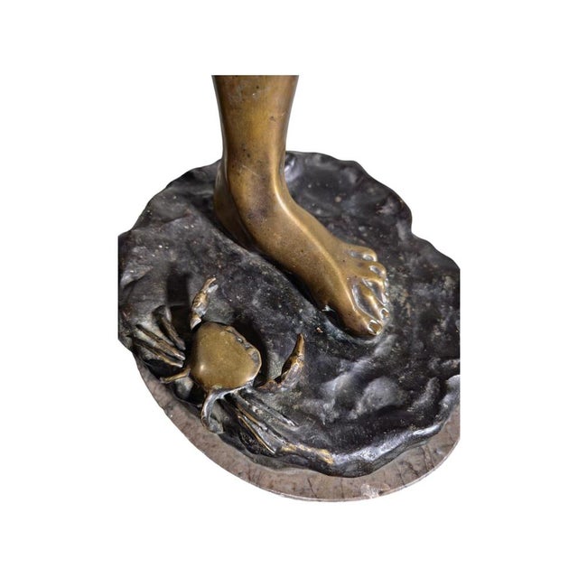 Bronze Sculpture of Child, 1900s For Sale - Image 10 of 16