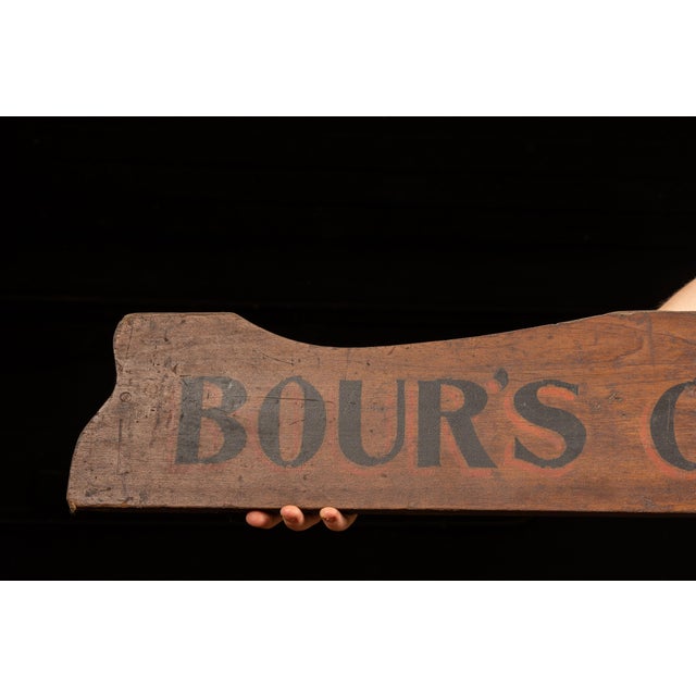 Early 20th-century wooden advertising display topper for Bour's Celebrated Coffee by The Blodgett-Beckley Co. of Toledo,...