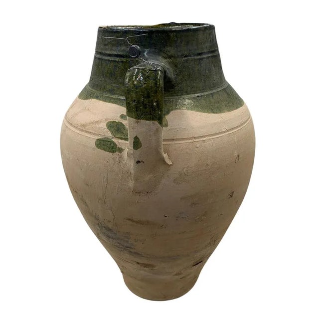 Vintage Turkish Terracotta Oil Jar For Sale - Image 4 of 6