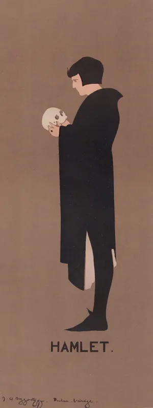 The Beggarstaffs, Hamlet from Les Maîtres de L'Affiche, 1898, Original Lithograph