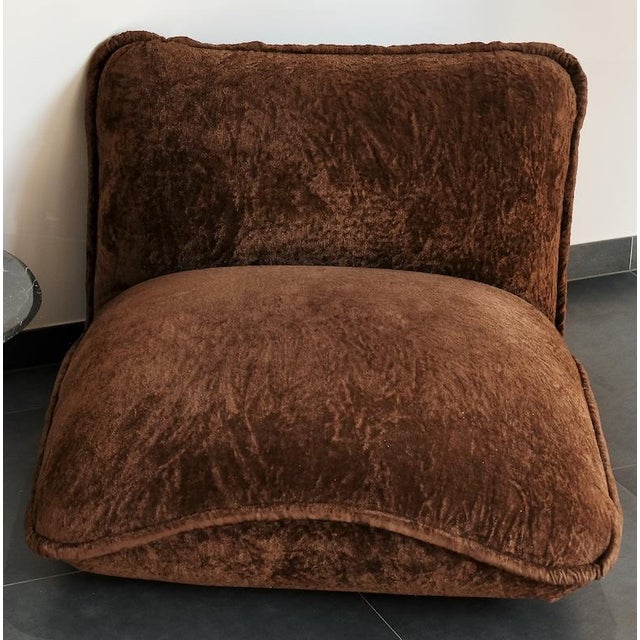 Mid-Century Modern Gena Lounge Chair by Claudio Vagnoni for 1P, Italy, 1969 For Sale - Image 3 of 4