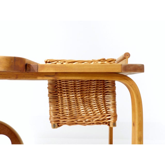 Vintage Tea Cart by Alvar Aalto for Horgenglarus, 1930 For Sale - Image 9 of 18