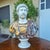 Bust of the Roman Emperor Hadrian from 1950 in Painted and Vitrified Terracotta, 1950, Terracotta For Sale - Image 12 of 12