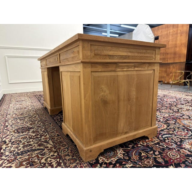 Brown English Desk in Teak For Sale - Image 8 of 18