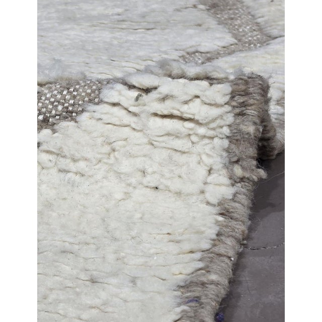 Small Beni Ourain Wool Rug - 5.1 X 3.4 Ft For Sale - Image 4 of 6