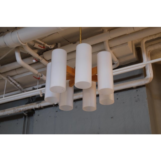 Mid-Century Modern 8 pendants by Uno & Östen Kristiansson for Luxus, 1960s For Sale - Image 3 of 8