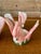 Ceramic Vintage Coastal Fitz and Floyd Pink Flamingo Porcelain Votive Candle Holders-Set of Three For Sale - Image 7 of 11