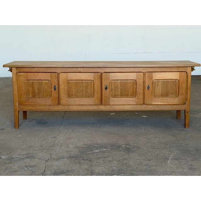 Danish Oak Sideboard by Henning Kjærnulf, 1960s For Sale - Image 11 of 11