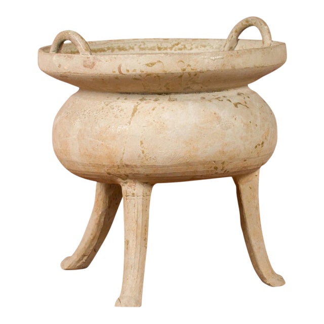 202 BC-200 AD Chinese Han Dynasty Period Tripod Base Incense Burner For Sale