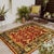 2000 - 2009 Red Color Fine Hand Knotted Agra 4' X 5'8'' For Sale - Image 5 of 5