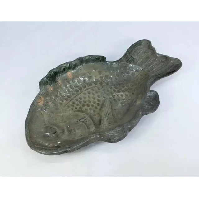 Early 20th Century Japanese Meiji Ceramic Fish Serving Dish For Sale - Image 9 of 9