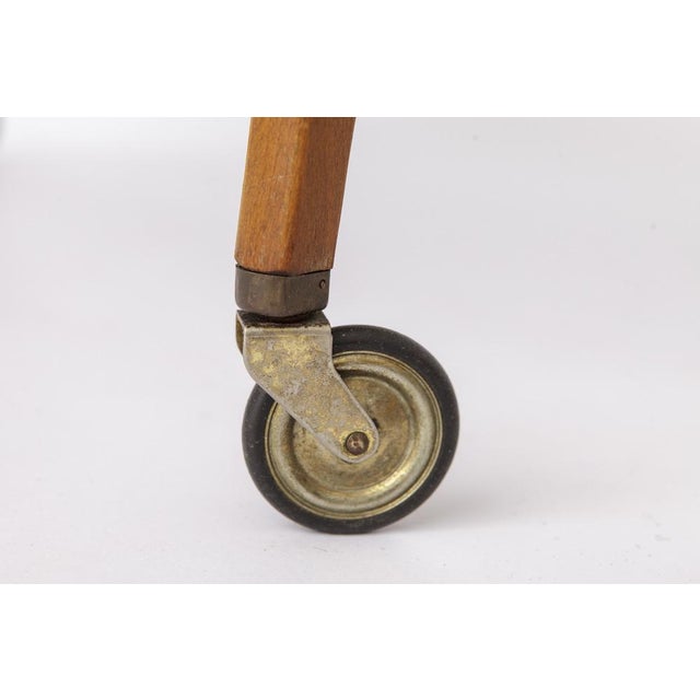 Vintage trolley table on wheels, produced in Germany circa 1960s–1970s. Only 1 piece available. A beautiful and practical...