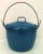 1950s Vintage Blue Enamelware Pot For Sale - Image 4 of 4