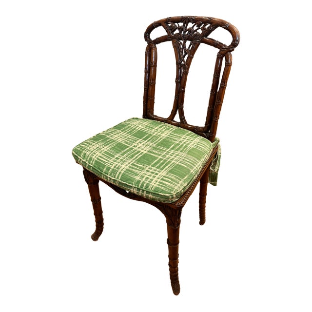 Bamboo Motif Late 19th Century Side Chair For Sale