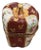 Limoges Red Bell Pepper With Floral Panels Trinket Box by La Gloriette For Sale