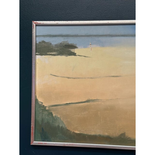 Mid-Century Modern Rolf Nordengren, Västra Piren, Hven, 1980, Oil on Canvas, Framed For Sale - Image 3 of 14