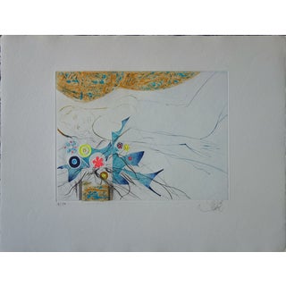 Jean-Baptiste Valadie, Utopia Flower, Original Engraving For Sale