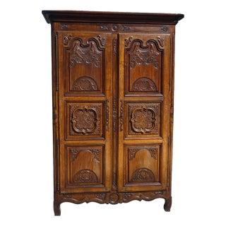 Renaissance-Style Wardrobe in Oak, 1950s For Sale