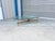 1960s Mid-Century Modern Freeform Glass Coffee Table With Walnut and Brass Base For Sale In Los Angeles - Image 6 of 14