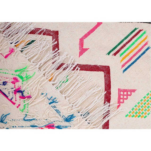 Moroccan Flatweave Wool Rug by Azele Studio For Sale - Image 4 of 9