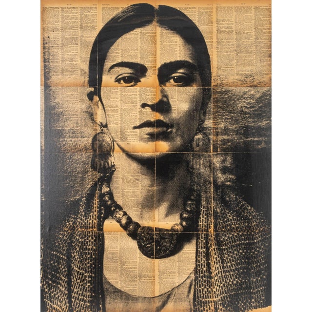 Frida Kahlo Pop Art Portrait Painting by Dane Shue For Sale