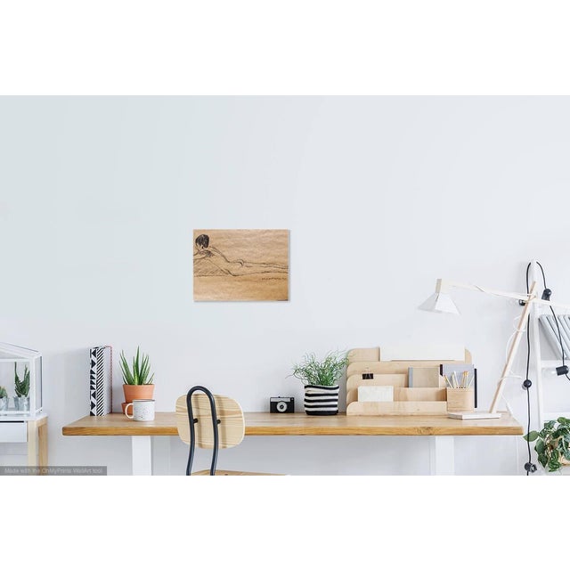 "French Nude" Modern Charcoal Drawing For Sale - Image 4 of 6