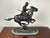 1970s After Frederick Remington “Trooper of the Plains” Lost Wax Bronze Sculpture 1909 For Sale - Image 4 of 10
