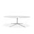 Mid-Century Modern Florence Knoll Oval Carrara Marble Top Dining Table For Sale - Image 3 of 8