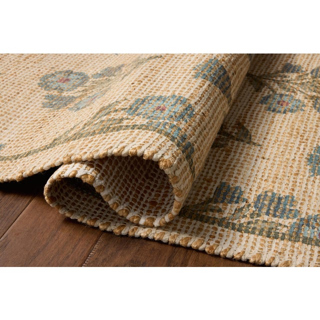 Loloi Rugs Chris Loves Julia x Loloi Rue Moss / Blue 7'-6" x 9'-6" Area Rug For Sale - Image 4 of 7