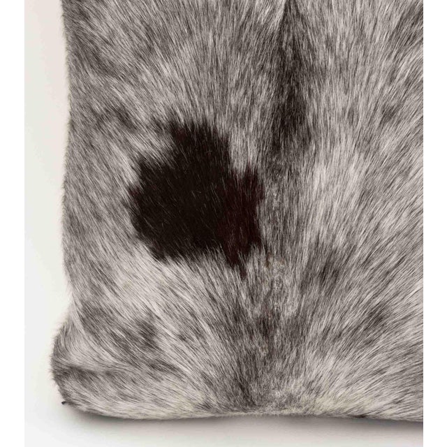 Modern Cowhide Throw Pillows, Pair For Sale - Image 9 of 10