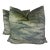 Kravet Couture "Boscage Velvet" in Emerald 22" Pillows-a Pair For Sale