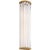Chapman & Myers for Visual Comfort Signature Kean 21" Sconce in Antique-Burnished Brass with Clear Glass Rods For Sale