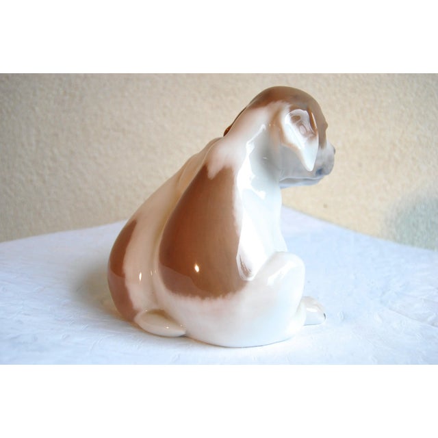 Late 19th Century Royal Copenhagen Denmark, Porcelain Pointer Puppies Dog Figurine, 1889-1922 For Sale - Image 5 of 7