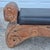 Mid-Century Modern Mid-Century William Westenhaver for Witco Attributed Tiki Polynesian Black Faux Leather & Carved Bench For Sale - Image 3 of 10