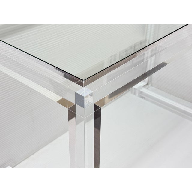 Interlude Home Interlude Home Ava Desk/Console, Acrylic For Sale - Image 4 of 13
