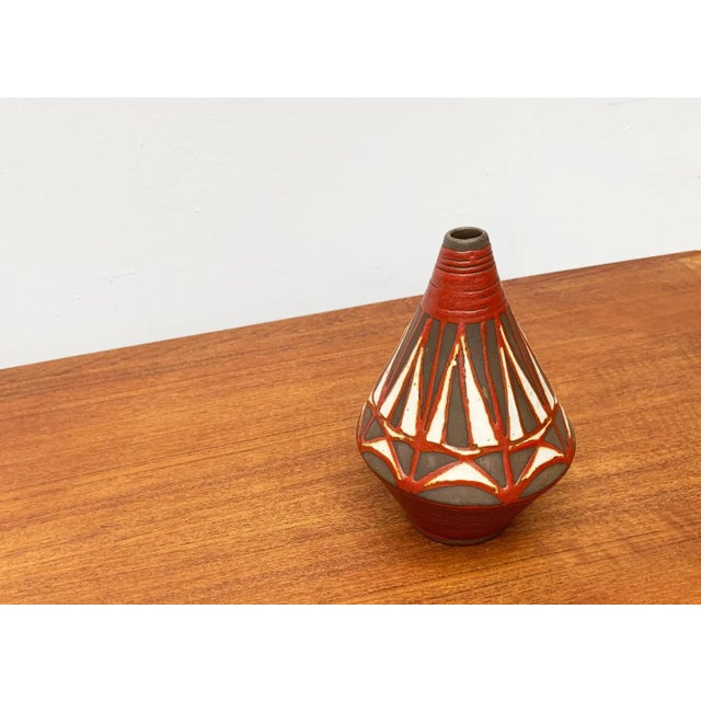 Mid-Century German Vase from Trenck Kellinghusen, 1960s For Sale - Image 14 of 18