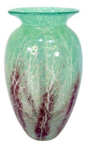Art Deco Glass Vase by Karl Wiedmann for WMF Ikora, Germany, 1930s