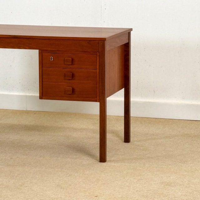 Mid-Century Modern Danish Teak Desk from Dominos Møbler, Denmark, 1960s For Sale - Image 14 of 16