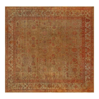 Antique Turkish Oushak Rug For Sale