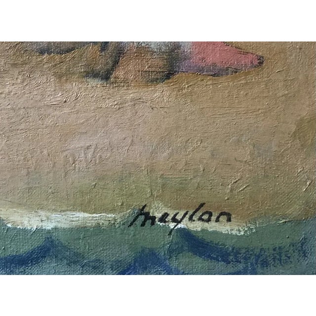 Modern Henry Meylan, Europe et Zeus, Oil on Canvas, Framed For Sale - Image 3 of 9