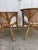 Wood Pair of Barrel Back Woven Rattan Chairs For Sale - Image 7 of 12