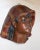 1920s Antique Painted Plaster Black Americana Lady Nubian Relief Wall Sculpture Figure For Sale - Image 5 of 10